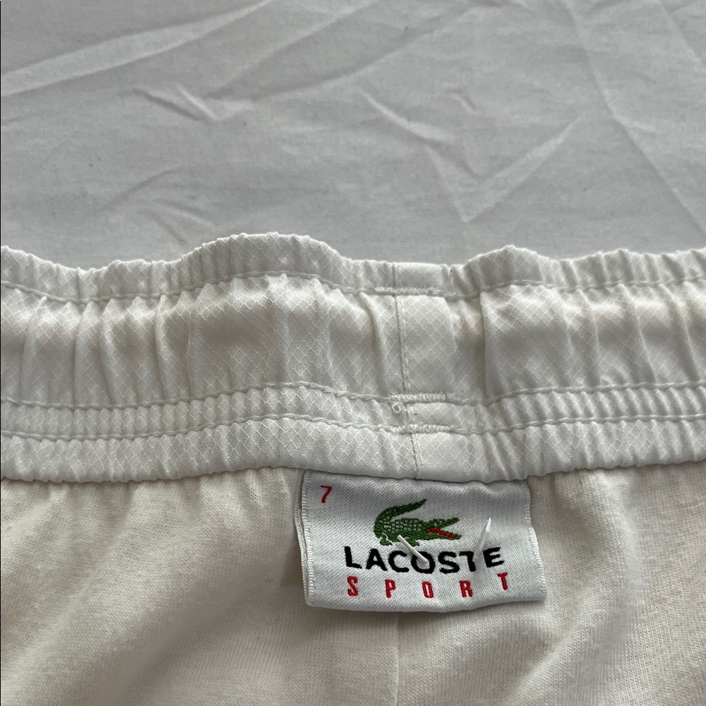 Lacoste White Joggers with Blue and Black Stripes - Picture 3 of 13